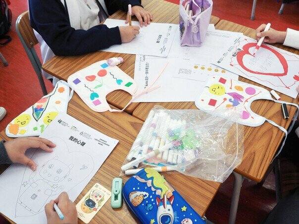 Students wrote down their immediate feelings and expressing their affection for “Loving Baby”